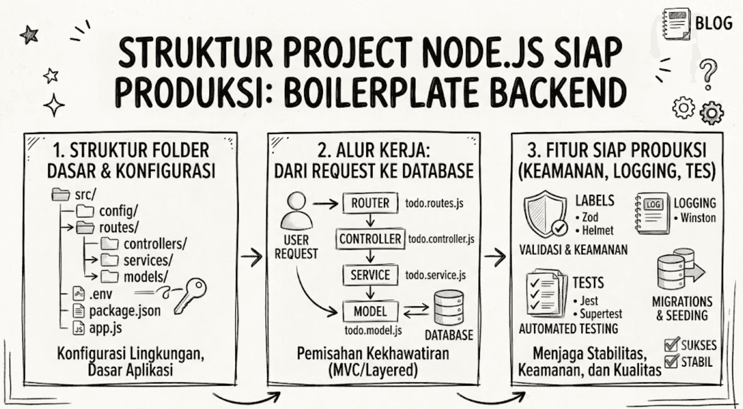 Struktur Project Node.js Siap Produksi