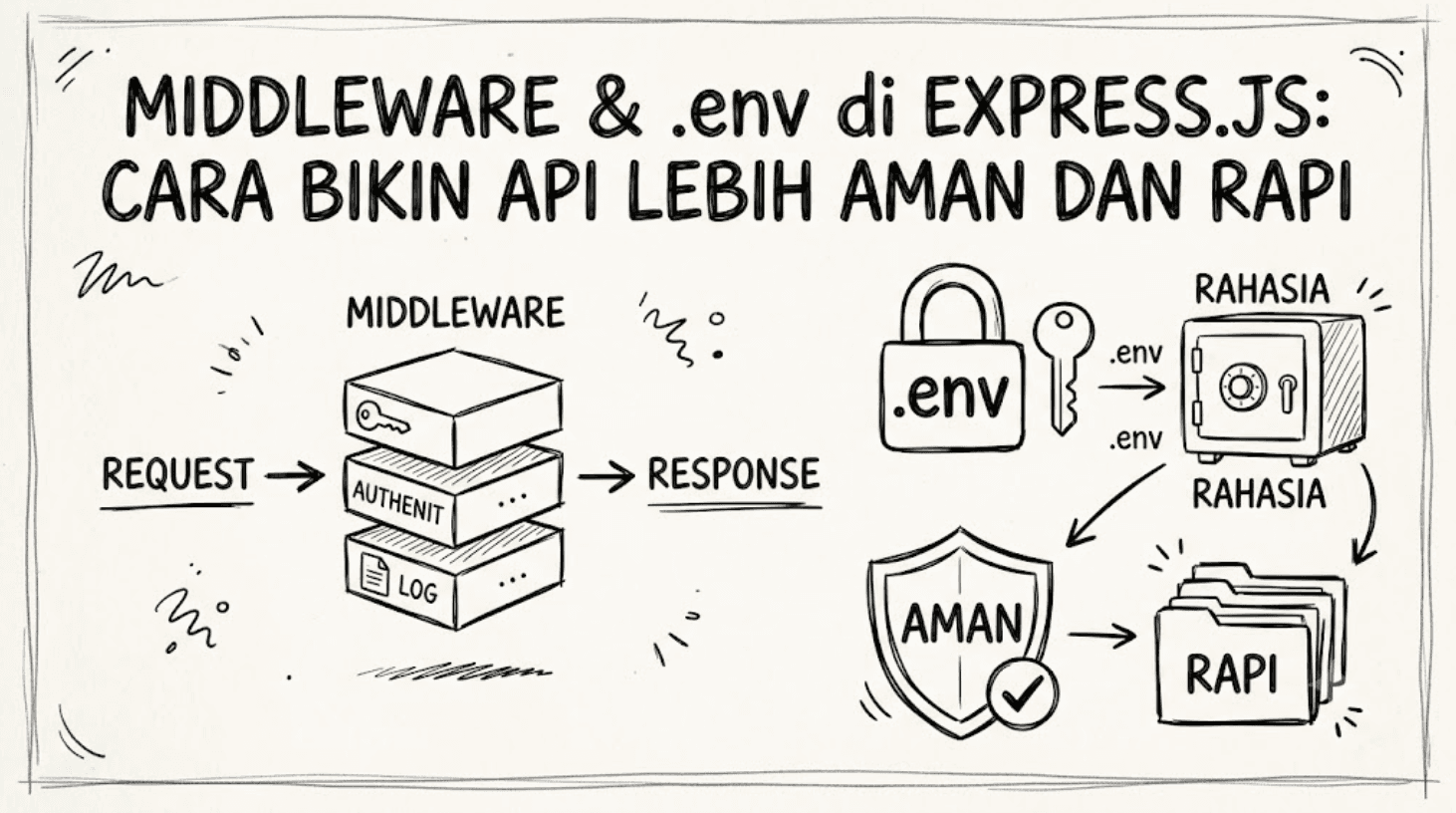 Middleware dan .env di Express.js: Cara Bikin API Lebih Aman dan Rapi