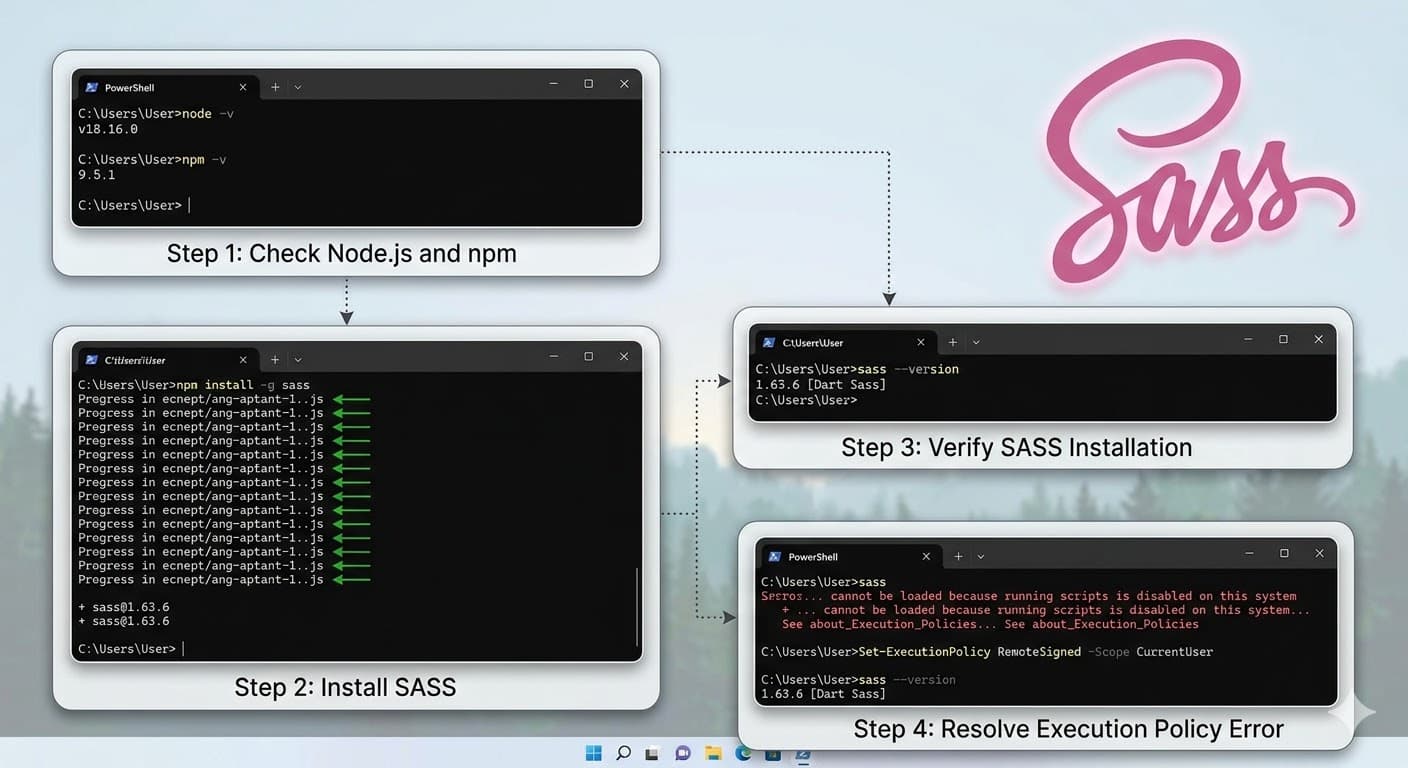 Panduan Lengkap Menginstall SASS di Windows