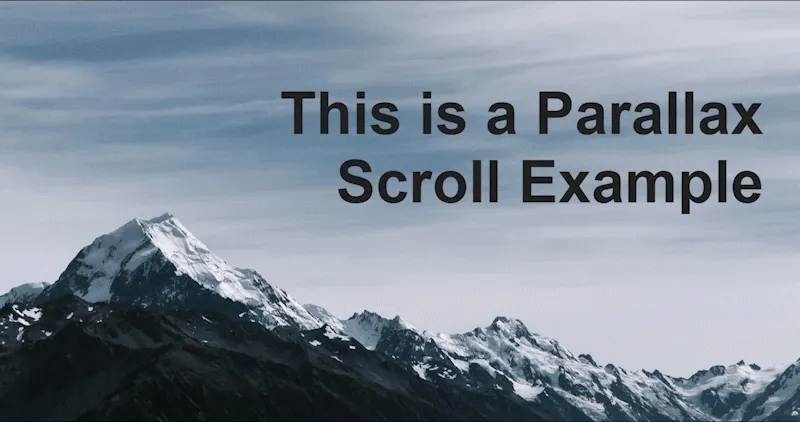 Cara Membuat Efek Parallax dengan HTML dan CSS