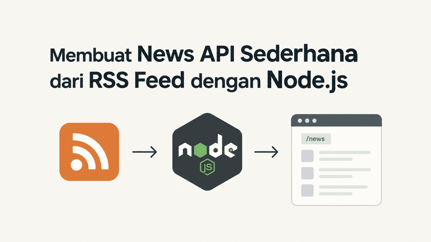 Membuat News API Sederhana dari RSS Feed dengan Node.js