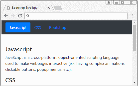Cara Membuat Animasi Scrollspy dengan Library Scrollspy-js