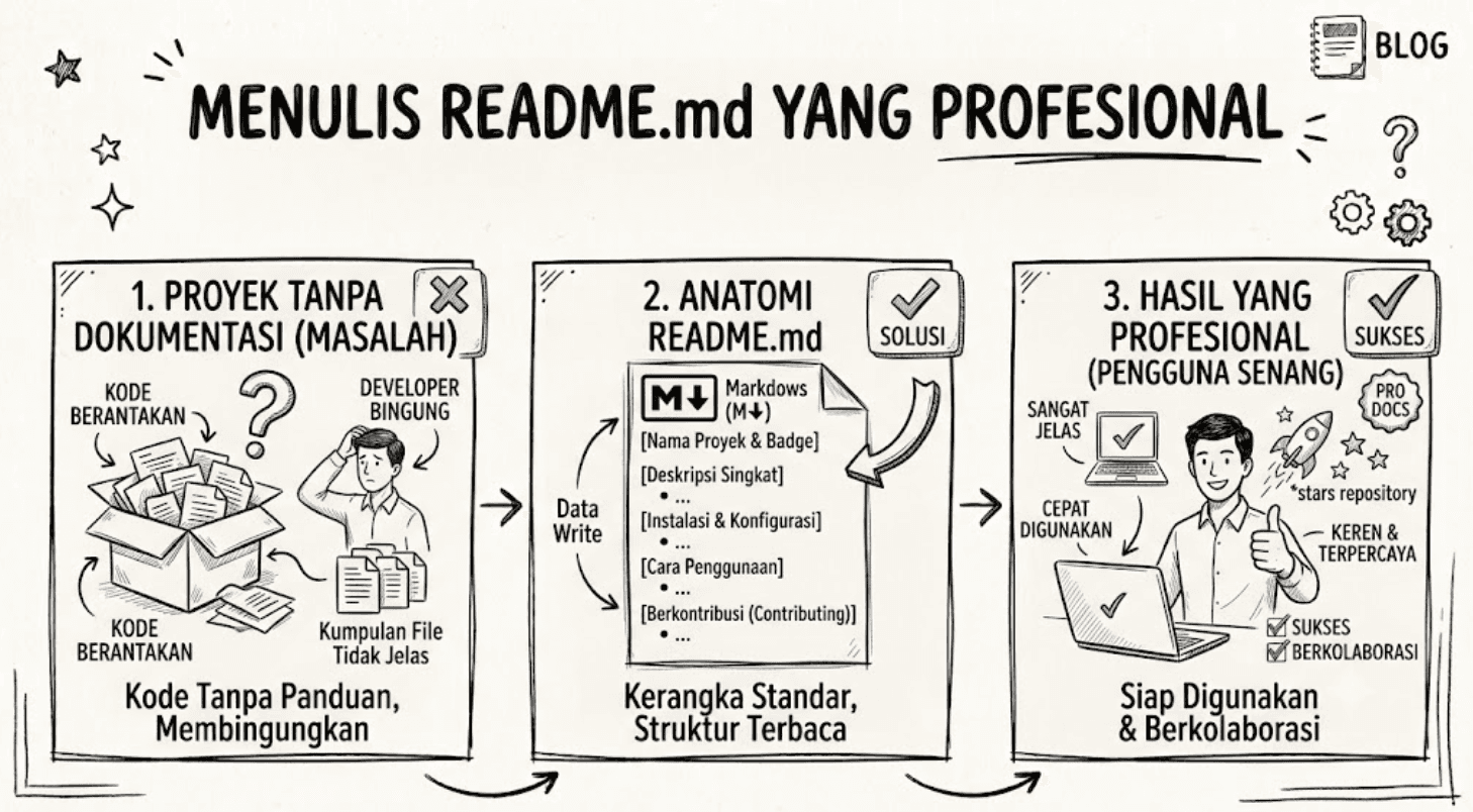 Cara Menulis README.md yang Profesional untuk Project Backend Node.js